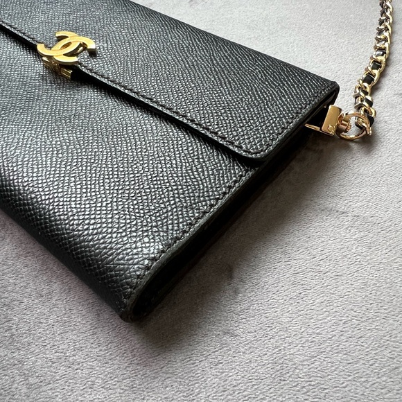 Sold. Chanel vintage caviar black clutch wallet - Picture 10 of 17